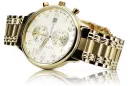 Gold men's watch Geneve ★ zlotychlopak.pl ★ Gold purity 585 333 Low Price!