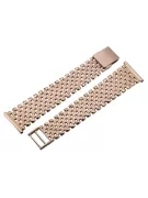 Russisches Herrenuhrenarmband aus 14-karätigem 585er Gold, Rosérosa, MBW003R