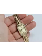 Goldene Herrenuhr Geneve ★ zlotychlopak.pl ★ Gold Reinheit 585 333 Niedriger Preis!