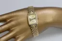 Gold men's watch Geneve ★ zlotychlopak.pl ★ Gold purity 585 333 Low Price!