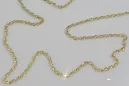 Rusă a crescut italian galben 14k de aur New Rope Singapore diamant tăiat lanț gol cc079