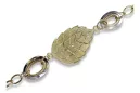 Pulsera Fantazy de oro italiano blanco amarillo de 14k cfb001yw