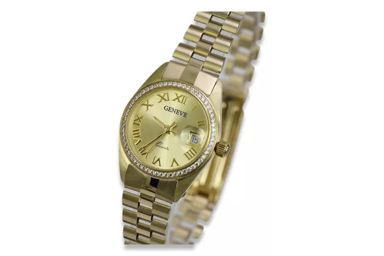 Reloj ★ de oro para damas zlotychlopak.pl Pureza de oro 585 333 ¡★ Precio bajo!