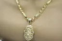 Gold God's medallion with a chain ★ zlotychlopak.pl ★ Gold 585 333 Low price