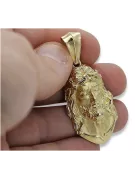 Medallón de oro de Dios con una cadena ★ zlotychlopak.pl ★ Oro 585 333 Precio bajo