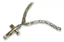 Gold cross with a chain ★ zlotychlopak.pl ★ Gold stamp 585 333 Low price!