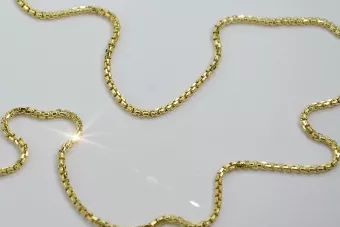 Italian yellow 14k gold New Rope chain cc078yw