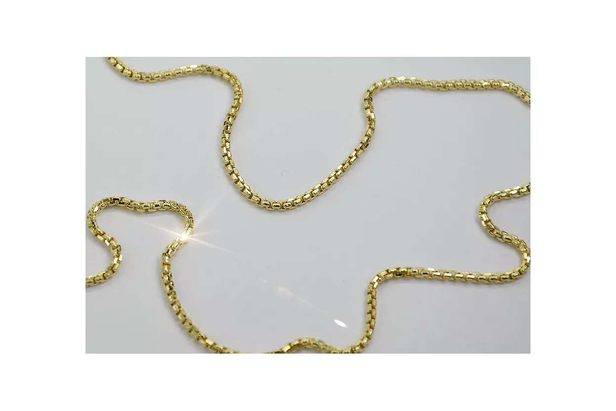 Cadena italiana New Rope de oro amarillo 14k cc078yw