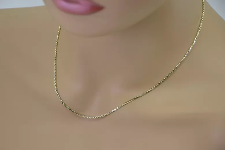 Italian yellow 14k gold New Rope chain cc078yw