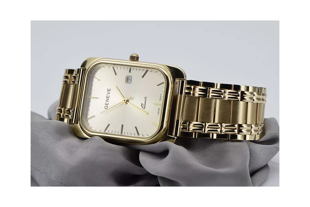 Montre homme en or Genève ★ zlotychlopak.pl ★ Pureté de l’or 585 333 Prix bas!