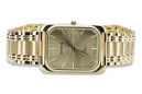 Gold men's watch Geneve ★ zlotychlopak.pl ★ Gold purity 585 333 Low Price!