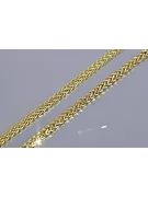 Gelb weiß 585 14k bicolor gold Spiga Kette cc036yw