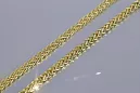 Yellow white 585 14k bicolor gold Spiga chain cc036yw