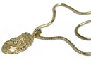 Gold God's medallion with a chain ★ zlotychlopak.pl ★ Gold 585 333 Low price