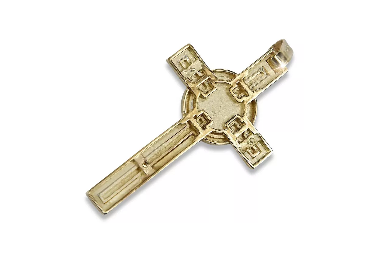 Cruz ★ Católica de Oro russiangold.com ★ Oro 585 333 Precio bajo