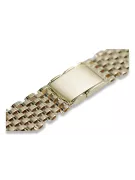 14K Gold Men's Watch Bracelet 20mm Italy