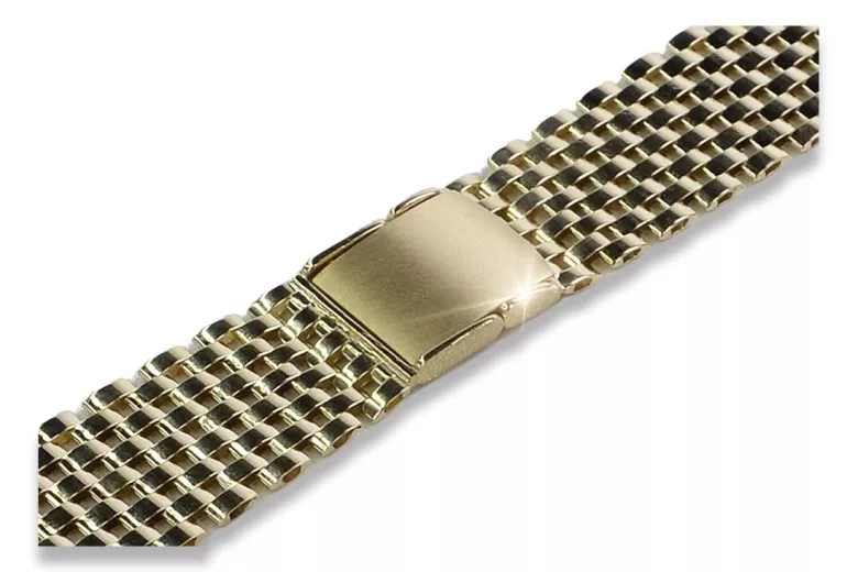 Bracelet montre homme or 14K 20mm Italie