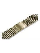 Bracelet montre homme or 14K 20mm Italie