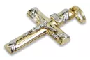 Cruz ★ Católica de Oro russiangold.com ★ Oro 585 333 Precio bajo