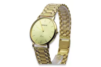 Amarillo 14k 585 reloj de oro hombre Geneve mw004ydy