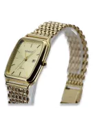 14K Gold Men's Watch, Rectangular, Italian