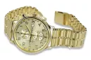 14K Gold Men's Watch, Italian, 40mm, Quartz