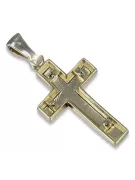 Cruz ★ Católica de Oro russiangold.com ★ Oro 585 333 Precio bajo