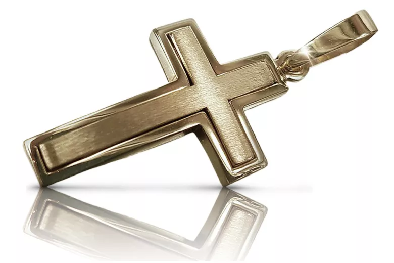 Golden Catholic Cross ★ russiangold.com ★ Gold 585 333 Low price