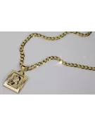 Gold Mary medallion icon pendant with chain ★ zlotychlopak.pl ★ Gold 585 333 low price