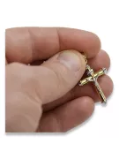 Golden Catholic Cross ★ russiangold.com ★ Gold 585 333 Low price