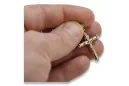 Golden Catholic Cross ★ russiangold.com ★ Gold 585 333 Low price