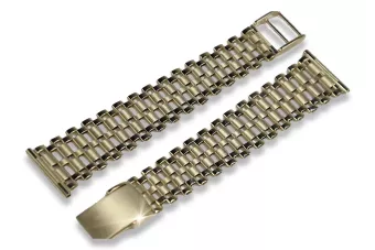 Yellow 14k 585 gold Lady watch bracelet lbw002y