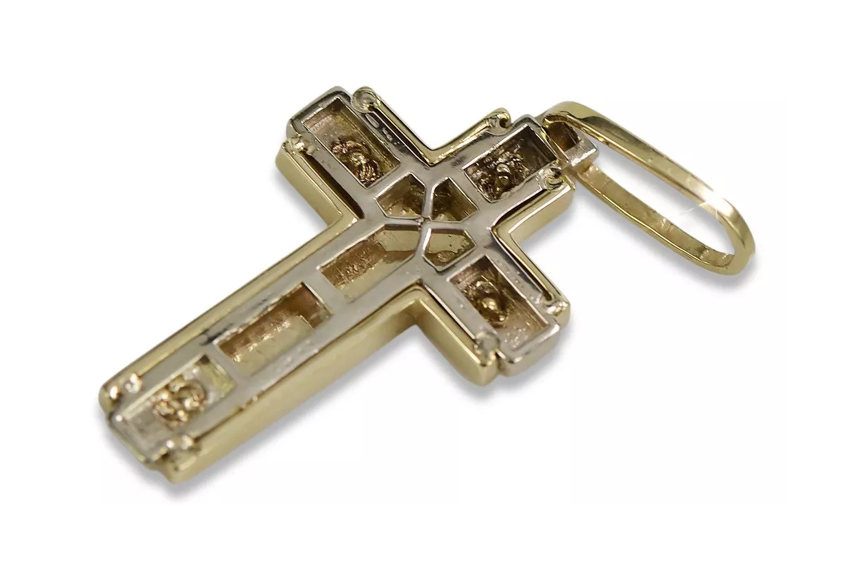 Golden Catholic Cross ★ russiangold.com ★ Gold 585 333 Low price