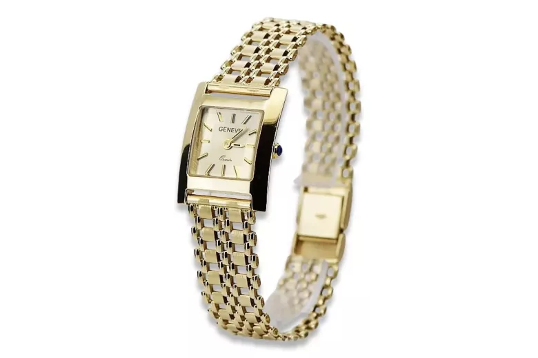 Reloj para hombres de oro Geneve ★ https://zlotychlopak.pl/es/ ★ Pureza de oro 585 333 Precio bajo!