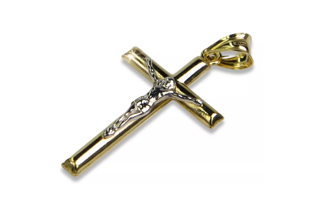 Gold Catholic Cross ★ russiangold.com ★ Gold 585 333 Low price