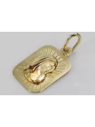 Colgante de oro amarillo Mary medallion icon pm012y