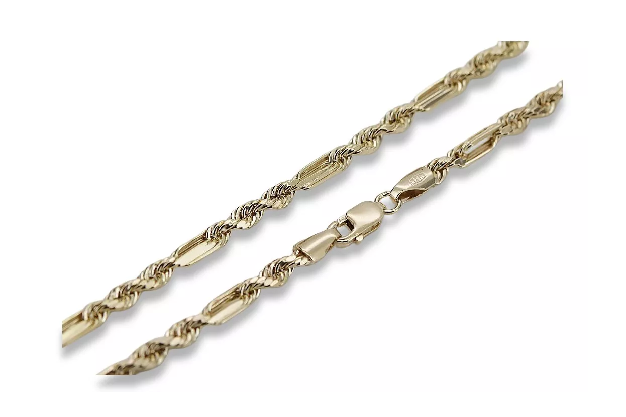 Yellow rose gold chain ★ russiangold.com ★ Gold 585 333 Low price