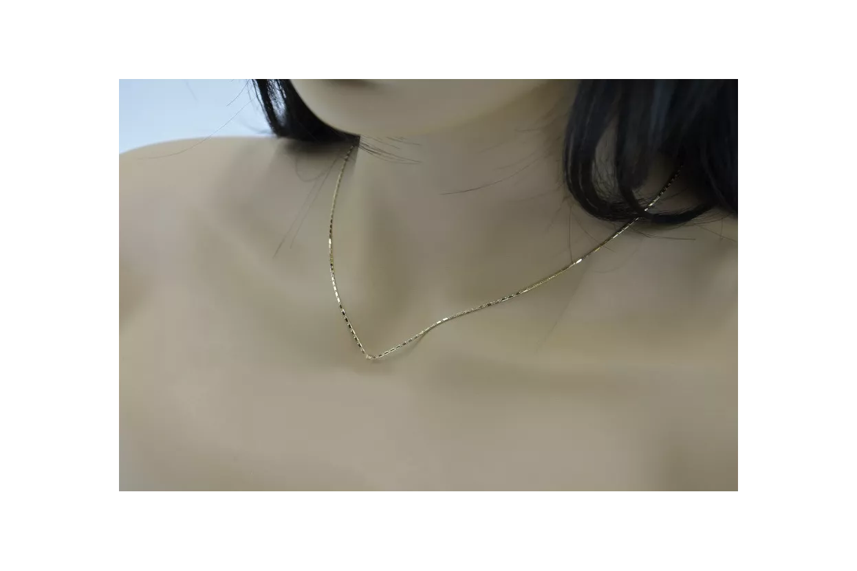 Yellow rose gold chain ★ russiangold.com ★ Gold 585 333 Low price