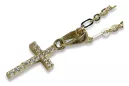 Golden Catholic Cross ★ russiangold.com ★ Gold 585 333 Low price