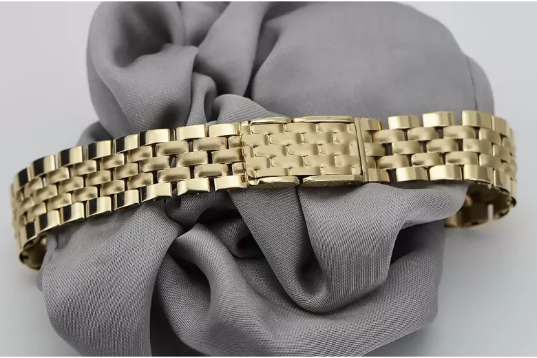 Yellow rose gold watch bracelet ★ russiangold.com ★ Gold 585 333 Low price