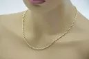 Yellow rose gold chain ★ russiangold.com ★ Gold 585 333 Low price