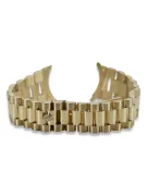 Italienisches gelbes Herrenarmband aus 14 Karat Gold mbw015y