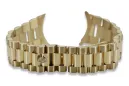 Italienisches gelbes Herrenarmband aus 14 Karat Gold mbw015y