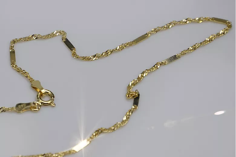 Yellow rose gold chain ★ russiangold.com ★ Gold 585 333 Low price