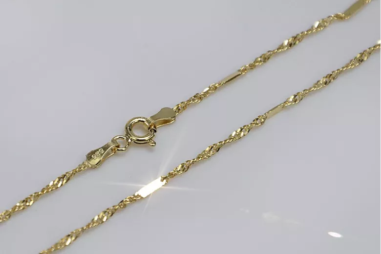 Yellow rose gold chain ★ russiangold.com ★ Gold 585 333 Low price