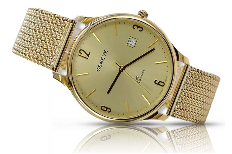 Montre homme en or Geneve ★ https://zlotychlopak.pl/fr/ ★ Pureté de l'or 585 333 Prix bas !