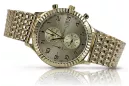 Gold men's watch Geneve ★ zlotychlopak.pl ★ Gold purity 585 333 Low Price!