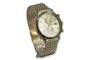 Montre femme en or avec bracelet unisexe 14k 585 Geneve mw007y&mbw013y-f