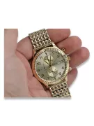 Reloj de mujer en oro con pulsera unisex 14k 585 Geneve mw007y&mbw013y-f