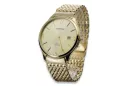 Gold men's watch Geneve ★ zlotychlopak.pl ★ Gold purity 585 333 Low Price!